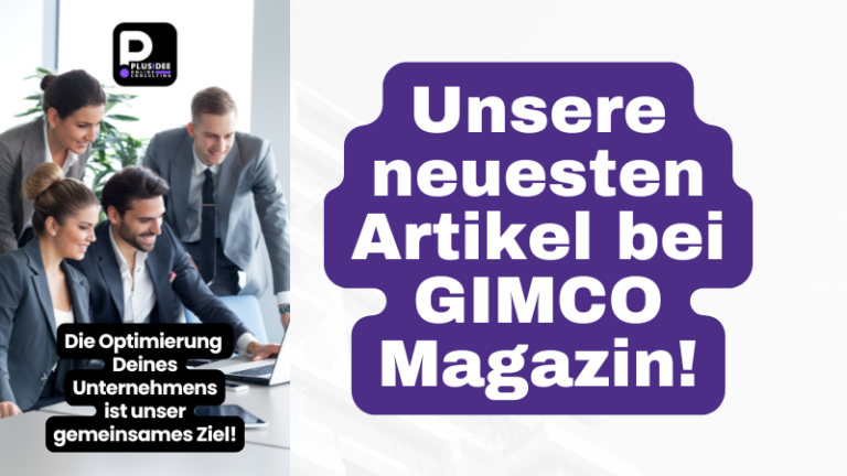 PLUSIDEE AUF GIMCO-MAGAZIN